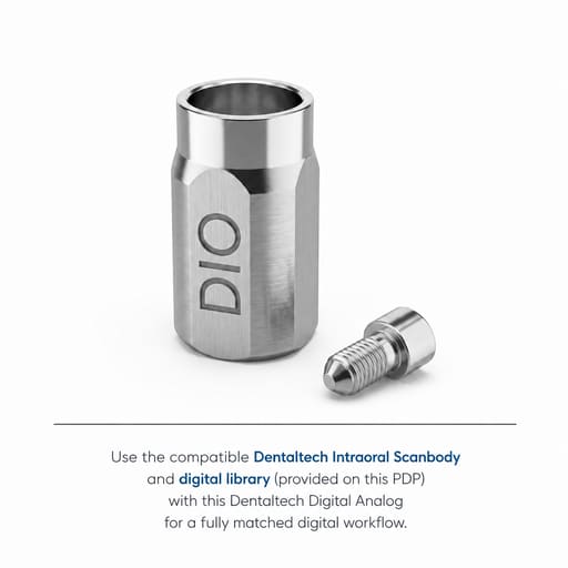 Dentaltech Dio Implant Compatible Multi Unit Scan Body (DIO-Hybrid)
