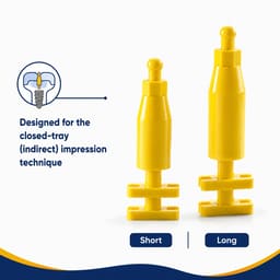 Dentaltech Disposable Transfer Coping - Adin | Noris | MIS | AB Dental Implant Compatible (Pack of 10) - 3