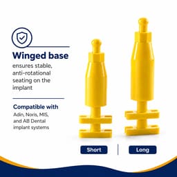 Dentaltech Disposable Transfer Coping - Adin | Noris | MIS | AB Dental Implant Compatible (Pack of 10) - 5