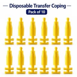 Dentaltech Disposable Transfer Coping - Adin | Noris | MIS | AB Dental Implant Compatible (Pack of 10)