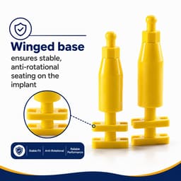 Dentaltech Disposable Transfer Coping - Dentium Superline / DIO/ Megagen / Dentis/ CoWellMedi Implant Compatible (Pack of 10) - 7