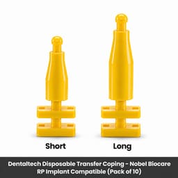Dentaltech Disposable Transfer Coping - Nobel Biocare RP Implant Compatible (Pack of 10) - 2