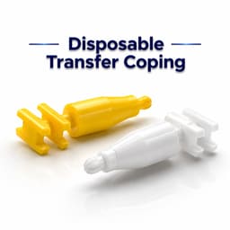 Dentaltech Disposable Transfer Coping - Osstem Mini Implant Compatible (Pack of 10) - 5