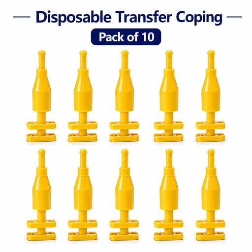 Dentaltech Disposable Transfer Coping - Osstem Mini Implant Compatible (Pack of 10)