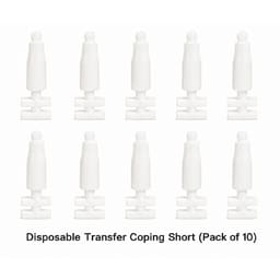 Dentaltech Disposable Transfer Coping Short - Nobel Biocare NP Implant Compatible (Pack of 10)