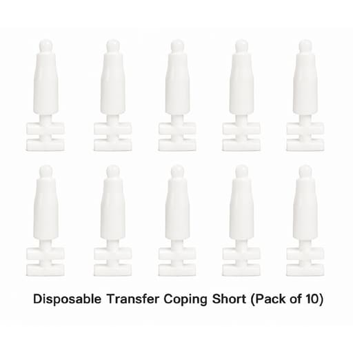 Dentaltech Disposable Transfer Coping Short - Nobel Biocare NP Implant Compatible (Pack of 10)