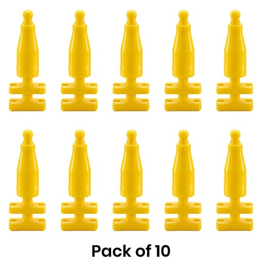 Dentaltech Disposable Transfer Coping Short Regular - Osstem | Dentium | DIO | Cowellmedi | Neobiotech | Dentis Implant Compatible (Pack of 10)