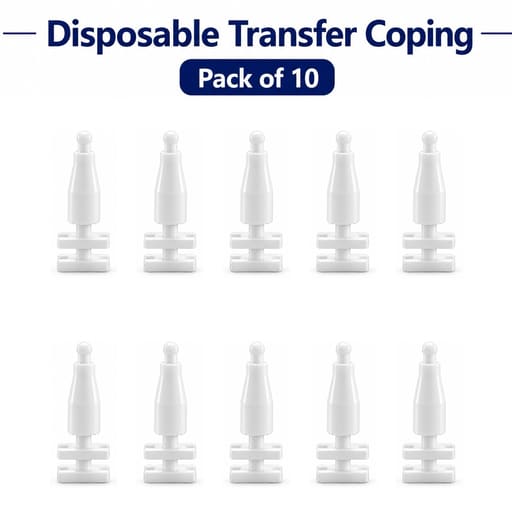 Dentaltech Disposable Transfer Coping - Straumann NC Implant Compatible (Pack of 10)