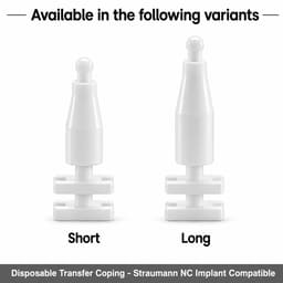 Dentaltech Disposable Transfer Coping - Straumann NC Implant Compatible (Pack of 10) - 2