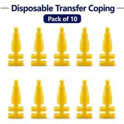 Dentaltech Disposable Transfer Coping - Straumann RC Implant Compatible (Pack of 10)