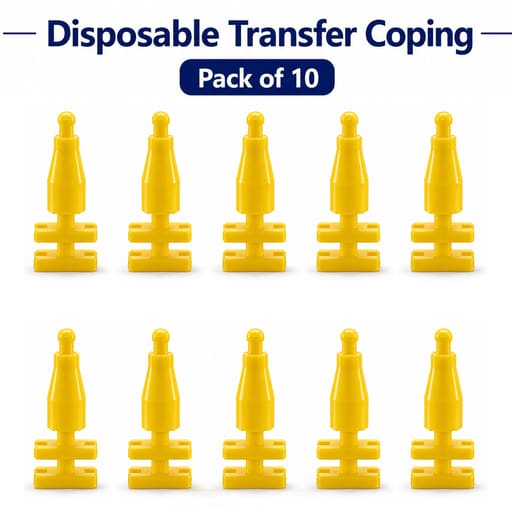 Dentaltech Disposable Transfer Coping - Straumann RC Implant Compatible (Pack of 10)