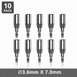 Dentaltech Healing Abutment ?3.6mm X 7.0mm - Nobel Biocare NP Implant Compatible (Pack of 10)