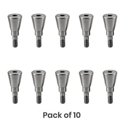 Dentaltech Healing Abutment ?4.5mm X 4.0mm - Straumann RC Implant Compatible (ITI-RC 024.4224S) (Pack of 10)