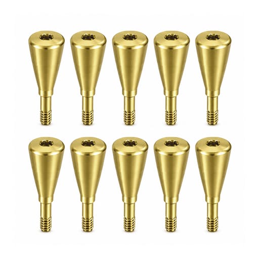 Dentaltech Healing Abutment ?4.8mm X 7.0mm - Straumann NC Implant Compatible (ITI-NC 024.2248S) (Pack of 10)