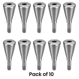Dentaltech Healing Abutment ?4.8mm X 7.0mm - Straumann NC Implant Compatible (ITI-NC 024.2248S) (Pack of 10)