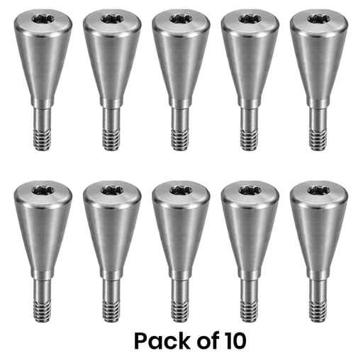 Dentaltech Healing Abutment ?4.8mm X 7.0mm - Straumann NC Implant Compatible (ITI-NC 024.2248S) (Pack of 10)