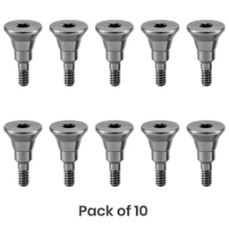 Dentaltech Healing Abutment ?5.0mm X 2.0mm - Straumann RC Implant Compatible (ITI-RC 024.4222S) (Pack of 10)