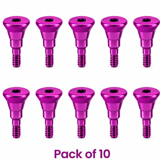 Dentaltech Healing Abutment ?5.0mm X 2.0mm - Straumann RC Implant Compatible (ITI-RC 024.4222S) (Pack of 10)