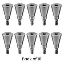 Dentaltech Healing Abutment ?5.0mm X 8.0mm - Straumann RC Implant Compatible (ITI-RC 024.4228S) (Pack of 10)