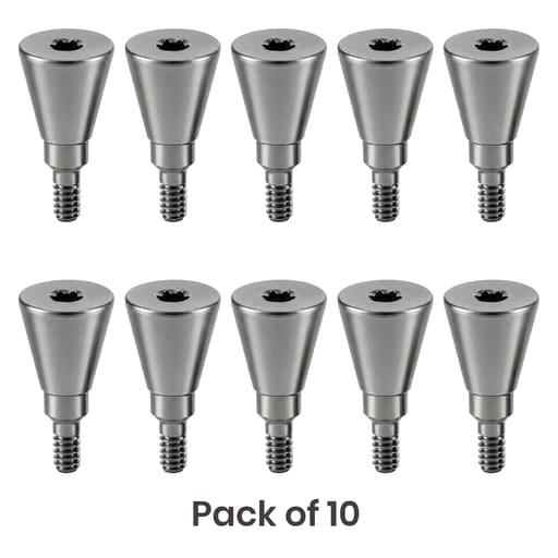 Dentaltech Healing Abutment ?5.0mm X 8.0mm - Straumann RC Implant Compatible (ITI-RC 024.4228S) (Pack of 10)