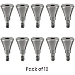 Dentaltech Healing Abutment ?5.5mm X 4.0mm - Straumann RC Implant Compatible (ITI-RC 024.5504S) (Pack of 10)