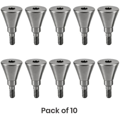 Dentaltech Healing Abutment ?5.5mm X 4.0mm - Straumann RC Implant Compatible (ITI-RC 024.5504S) (Pack of 10)