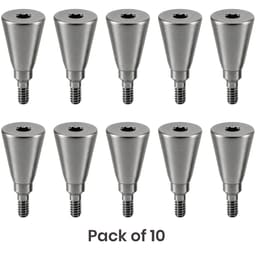 Dentaltech Healing Abutment ?5.5mm X 6.0mm - Straumann RC Implant Compatible (ITI-RC 024.5506S) (Pack of 10)