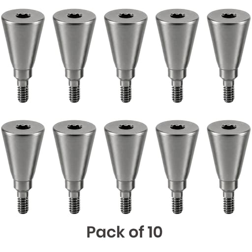 Dentaltech Healing Abutment ?5.5mm X 6.0mm - Straumann RC Implant Compatible (ITI-RC 024.5506S) (Pack of 10)