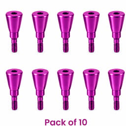 Dentaltech Healing Abutment ∅6.0mm X 4.0mm - Straumann RC Implant Compatible (ITI-RC 024.0004S) (Pack of 10)
