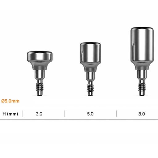 Dentaltech Healing Abutment - Nobel Biocare NP Implant Compatible (Pack of 10)
