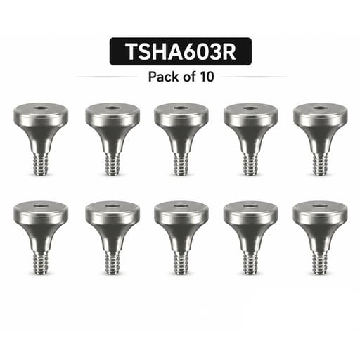 Dentaltech Healing Abutment Regular ?6.0mm X 3.0mm - Osstem | Dentium | DIO | Cowellmedi | Neobiotech | Dentis Implant Compatible (Pack of 10)