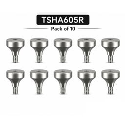 Dentaltech Healing Abutment Regular ?6.0mm X 5.0mm - Osstem | Dentium | DIO | Cowellmedi | Neobiotech | Dentis Implant Compatible (Pack of 10)