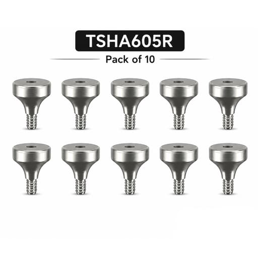 Dentaltech Healing Abutment Regular ?6.0mm X 5.0mm - Osstem | Dentium | DIO | Cowellmedi | Neobiotech | Dentis Implant Compatible (Pack of 10)