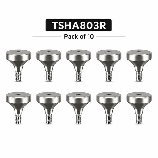 Dentaltech Healing Abutment Regular ?8.0mm X 3.0mm - Osstem | Dentium | DIO | Cowellmedi | Neobiotech | Dentis Implant Compatible (Pack of 10)