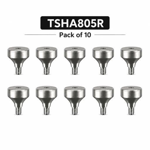 Dentaltech Healing Abutment Regular ?8.0mm X 5.0mm - Osstem | Dentium | DIO | Cowellmedi | Neobiotech | Dentis Implant Compatible (Pack of 10)