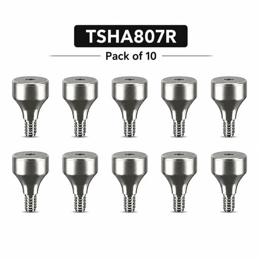 Dentaltech Healing Abutment Regular ?8.0mm X 7.0mm - Osstem | Dentium | DIO | Cowellmedi | Neobiotech | Dentis Implant Compatible (Pack of 10)