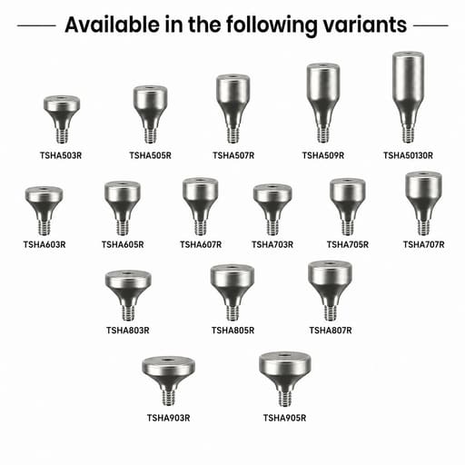 Dentaltech Healing Abutment Regular - Osstem | Dentium | DIO | Cowellmedi | Neobiotech | Dentis Implant Compatible (Pack of 10)