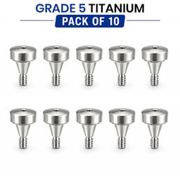 Dentaltech Healing Abutment Regular - Osstem | Dentium | DIO | Cowellmedi | Neobiotech | Dentis Implant Compatible (Pack of 10)