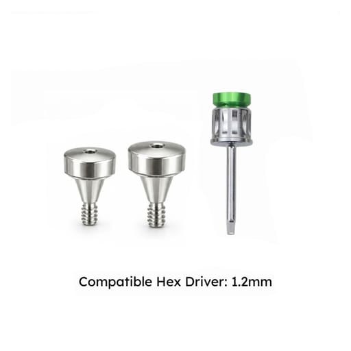 Dentaltech Healing Abutment Regular - Osstem | Dentium | DIO | Cowellmedi | Neobiotech | Dentis Implant Compatible (Pack of 10)