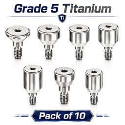 Dentaltech Healing Abutment RS - Adin | Noris | MIS | AB Dental Implant Compatible (Pack of 10) - 2