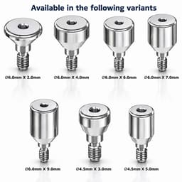 Dentaltech Healing Abutment RS - Adin | Noris | MIS | AB Dental Implant Compatible (Pack of 10) - 3