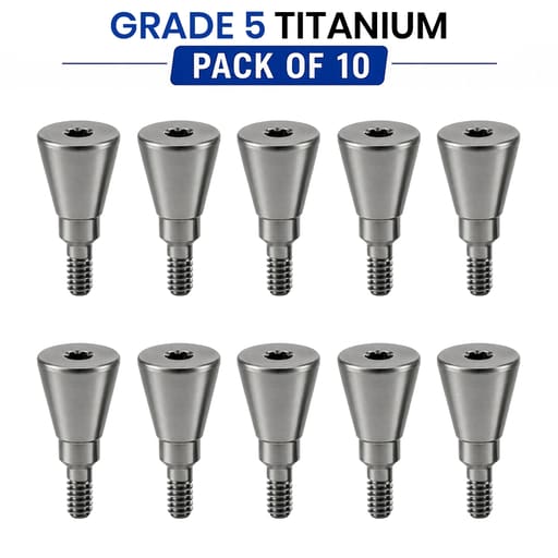 Dentaltech Healing Abutment - Straumann RC Implant Compatible (Pack of 10)