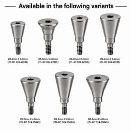 Dentaltech Healing Abutment - Straumann RC Implant Compatible (Pack of 10) - 8