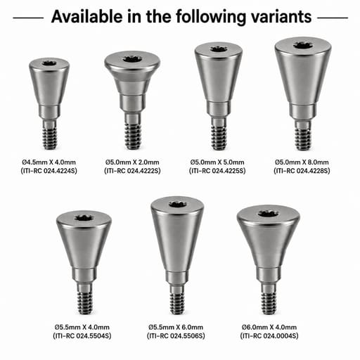 Dentaltech Healing Abutment - Straumann RC Implant Compatible (Pack of 10)