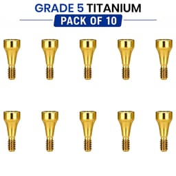 Dentaltech Healing Abutments Mini - Osstem Mini Implant Compatible (Pack of 10)