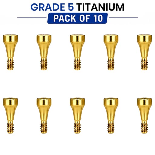 Dentaltech Healing Abutments Mini - Osstem Mini Implant Compatible (Pack of 10)