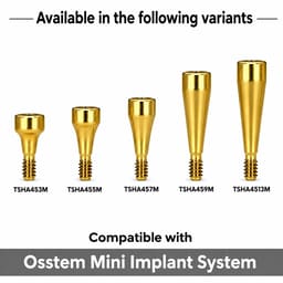 Dentaltech Healing Abutments Mini - Osstem Mini Implant Compatible (Pack of 10) - 2