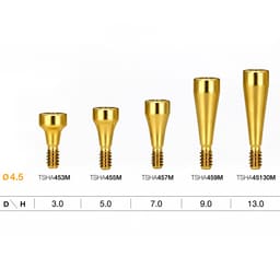 Dentaltech Healing Abutments Mini - Osstem Mini Implant Compatible (Pack of 10) - 3