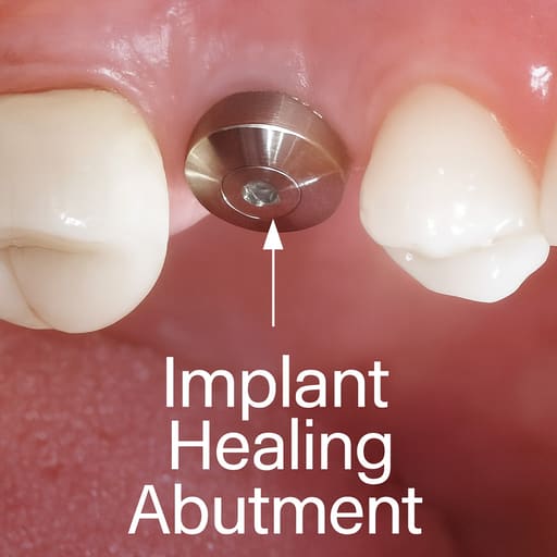 Dentaltech Healing Abutments Mini - Osstem Mini Implant Compatible (Pack of 10)