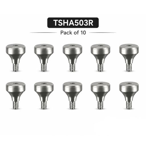 Dentaltech Healing Abutments Regular ? 5.0mm X 3.0mm - Osstem | Dentium | DIO | Cowellmedi | Neobiotech | Dentis Compatible (TSHA 503R) (Pack of 10)